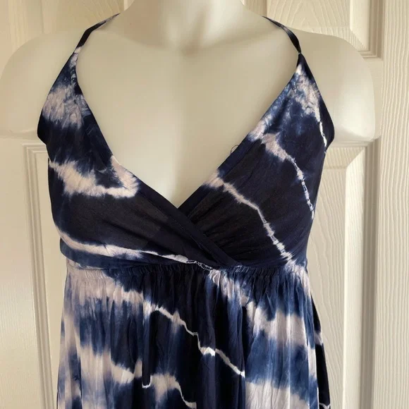 Daisy Island Dresses | Boho Tie Dye Maxi Dress | Color: Blue/White | Size: M | Pm-70300827'S Closet